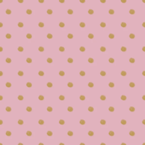분홍색 폴카 도 트 솔기없는 무늬 배경 디자인 — 스톡 사진