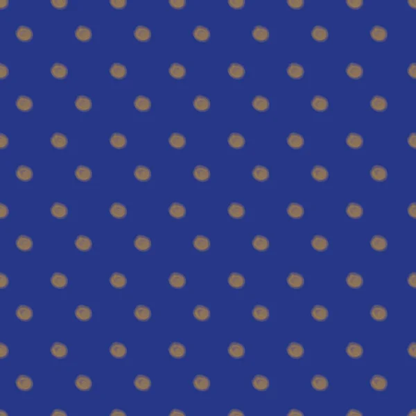 蓝色polkadots无缝图案印刷背景设计 — 图库矢量图片