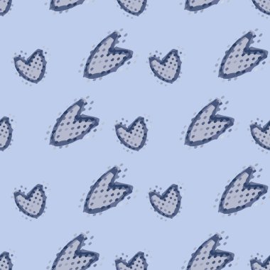 mavi kalpler dikişsiz iz arkaplan tasarımı