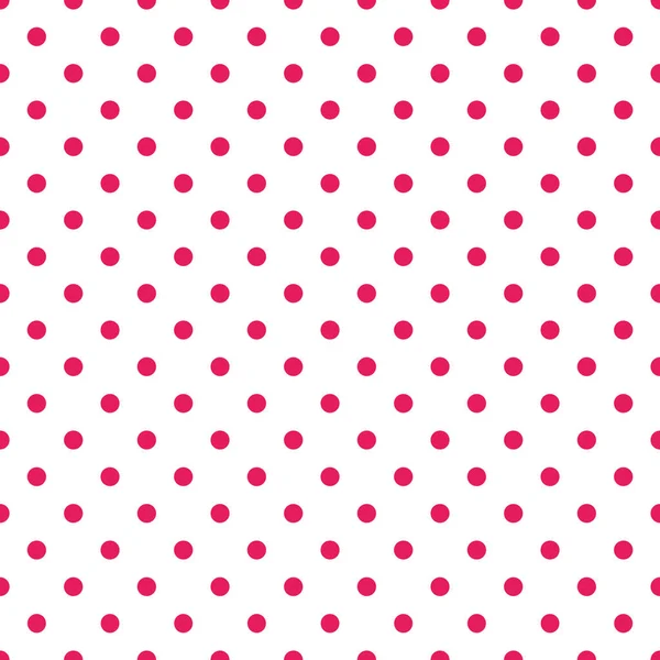 Seamless pink dots on blue background pattern print — Stock Vector