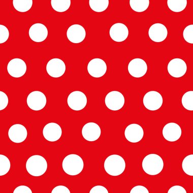 kırmızı ve beyaz noktalar pürüzsüz tekrar desen yazdırma arkaplanı