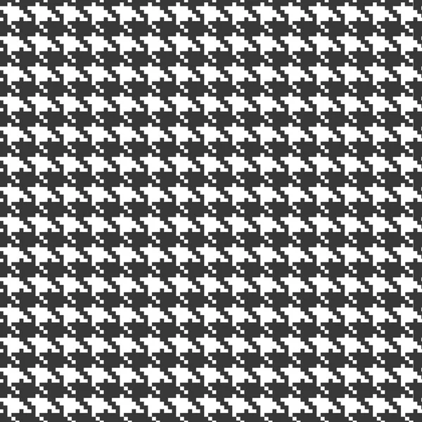 Black and white seamless pied de poule squares background pattern print design — Stock Photo, Image