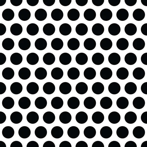 Noir et blanc points sans couture motif imprimé arrière-plan — Image vectorielle
