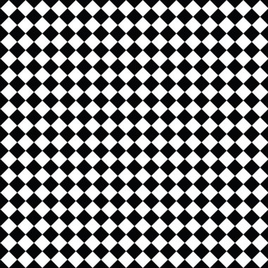 Siyah ve beyaz elmas desenli kusursuz iz arka plan tasarımı