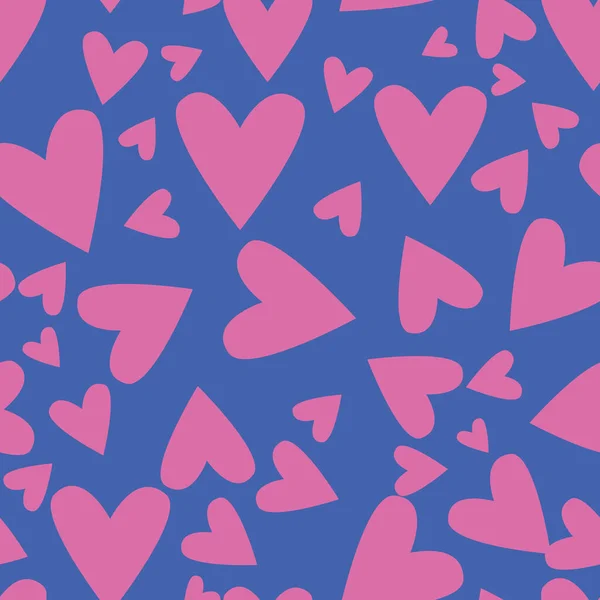 Kleine Herzen Multi nahtlose Muster drucken Hintergrunddesign — Stockvektor