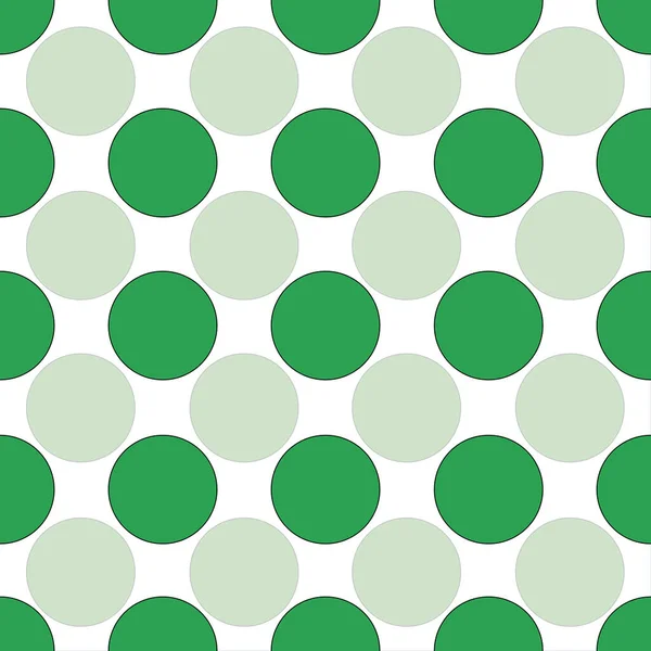 Couleur verte points fond sans couture motif conception d'impression — Image vectorielle