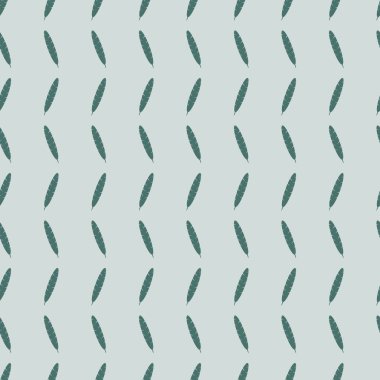 Vector repeat old green feather pattern print background