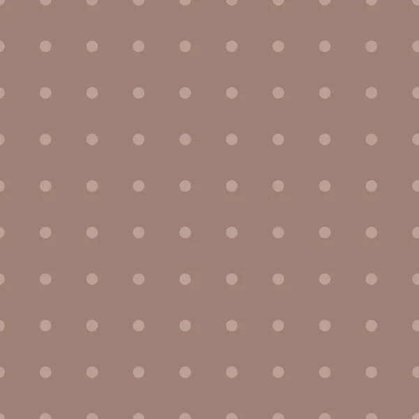 Vector repeat brown dots pattern print background — 图库矢量图片