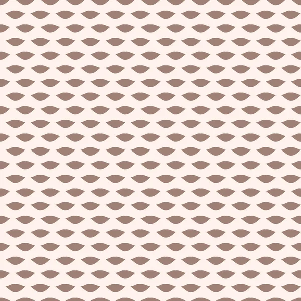 Vector repeat beige brown lips pattern print background — Stockvektor