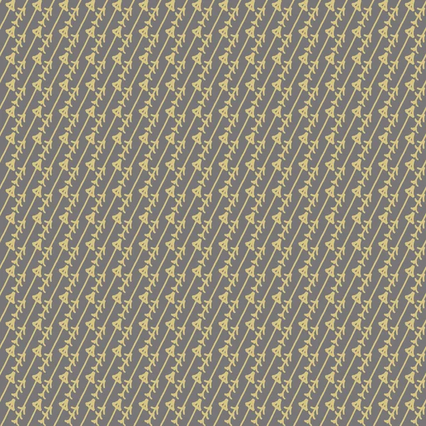 Vektor Goldene Pfeile wiederholen Muster drucken Hintergrunddesign — Stockvektor