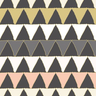 Vektör renkli üçgenler tekrar desen yazdırma arkaplan tasarımı
