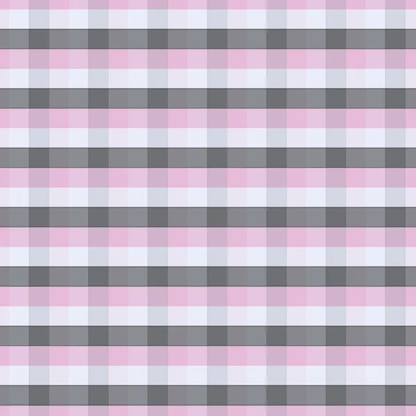 Zökkenőmentes rózsaszín, fehér és fekete négyzetek ismétlődő minta nyomat háttér. — Stock Vector