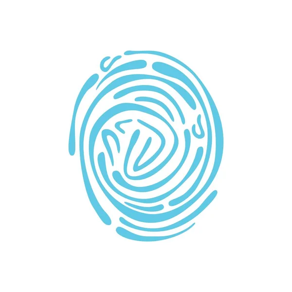Vector icon. Fingerprint. Isolated illustration — Stock Vector
