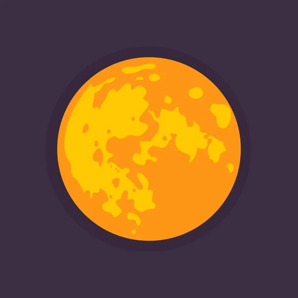 La lune vectorielle. Style plat — Image vectorielle