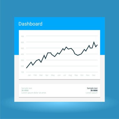 Infographic Pano şablonu düz tasarım grafikler ve ile. Veri işleme analizi