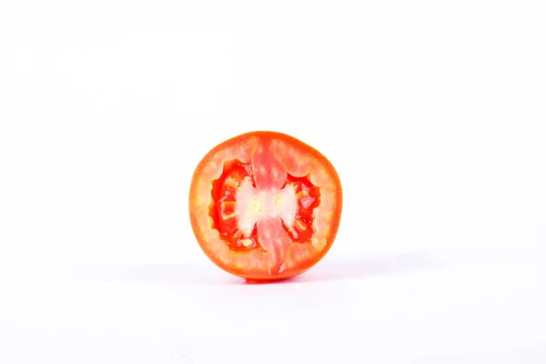 Tomate Vermelho Vegetal Que Saudável Tem Alto Valor Nutricional Fundo — Fotografia de Stock