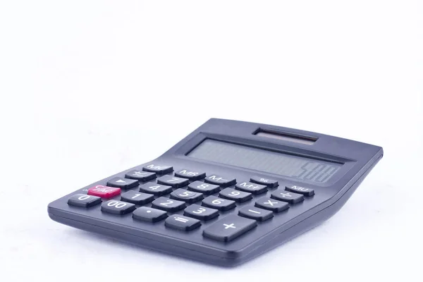 Калькулятор Расчета Числа Бухгалтерского Бизнеса Белом Фоне Финансирования Изолированы — стоковое фото