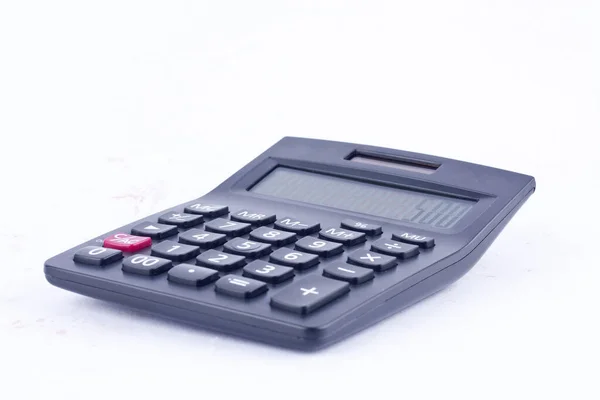 Calculator Calculating Numbers Accounting Accountancy Business White Background Isolated — Stock Photo, Image