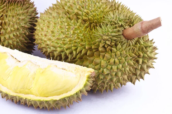 Żółty Durian Mon Stringi Król Owoców Durian Durian Obrane Owoce — Zdjęcie stockowe
