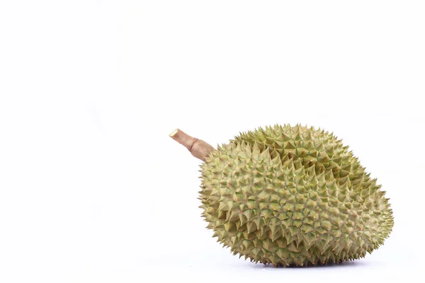 Durian Mon Thong Rei Frutas Durian Fundo Branco Fresco Saudável — Fotografia de Stock