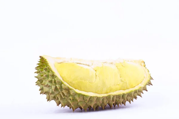 Amarelo Durian Mon Thong Durian Descascado Rei Frutas Durian Prato — Fotografia de Stock