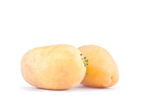 Beyaz Arka Planda Taze Patates Sağlıklı Patates Sebze Yiyecekler Izole — Stok fotoğraf