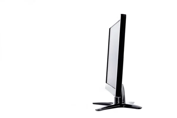 Monitor Exibição Computador Fundo Branco Tecnologia Hardware Desktop Isolado — Fotografia de Stock