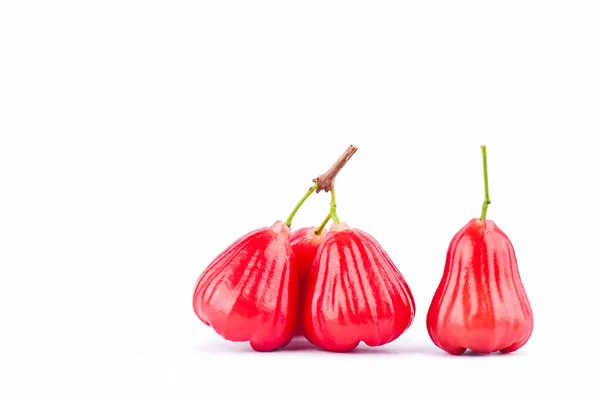 Manzana Rosa Chomphu Sobre Fondo Blanco Saludable Manzana Rosa Fruta —  Fotos de Stock