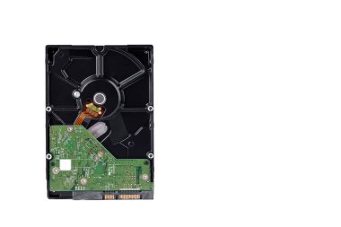 Dahili hard disk, dijital veri bilgisayarı beyaz arkaplan sabit disk teknolojisi izole edilmiş veri depolamasıdır.