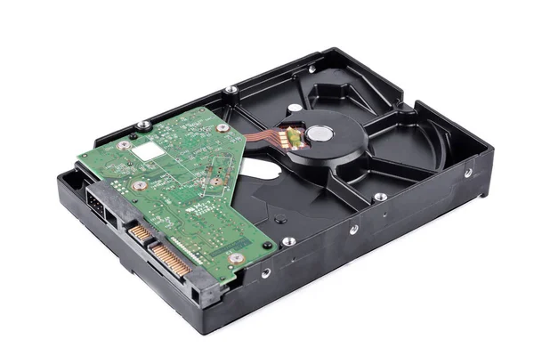 disk sürücüsü, dijital veri bilgisayarı için beyaz arkaplan sabit disk teknolojisi izole edilmiş veri depolamasıdır.