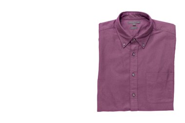 Kırpma yolu ile beyaz arka plan üzerinde izole erkekler gömleği