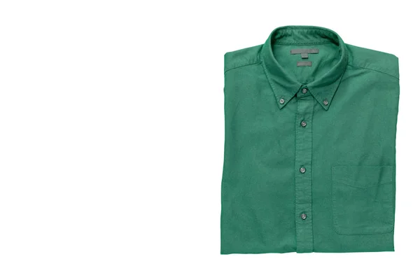 Camicia da uomo isolata su sfondo bianco con percorso Clipping — Foto Stock