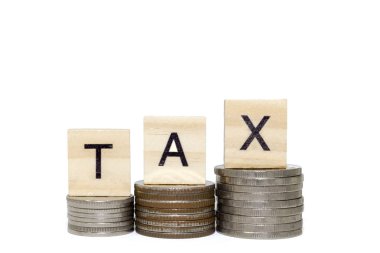 Yığın para madeni para vergi kelime ile 