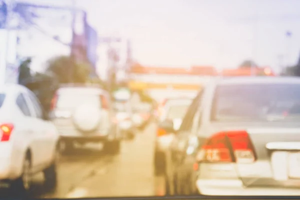 Blurred traffic road background — Stock Photo, Image