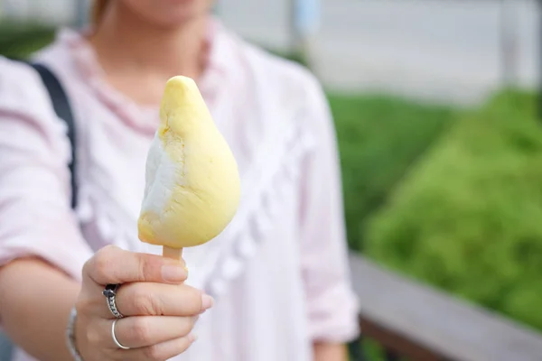 Sabor de sorvete Durian Stick — Fotografia de Stock