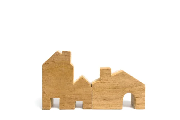 Ház modell elszigetelt fehér háttér — Stock Fotó