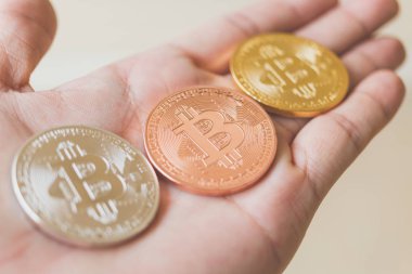 Bitcoin Cryptocurrency dijital Bit sikke Btc para birimi