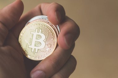 Bitcoin Cryptocurrency dijital Bit sikke Btc para birimi