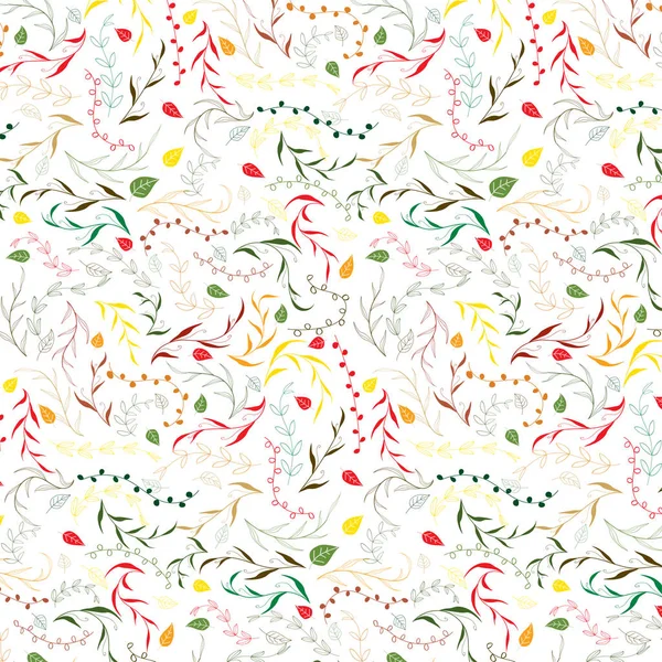 Hand Drawn Decorative Christmas Design Pattern Background Vector Illustration — Stock Vector