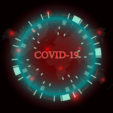 Coronavirus COVID-19 dünya haritası geçmişi, salgın sağlık riski konsepti