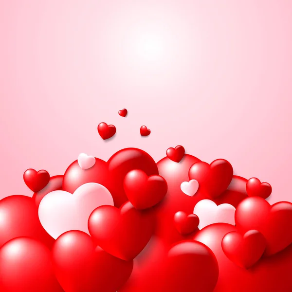 Valentine's day concept background. Vector illustration — Stock Vector