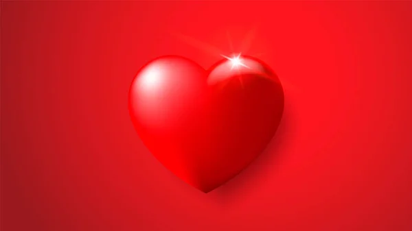 kırmızı kalp sevgililer günü konsepti