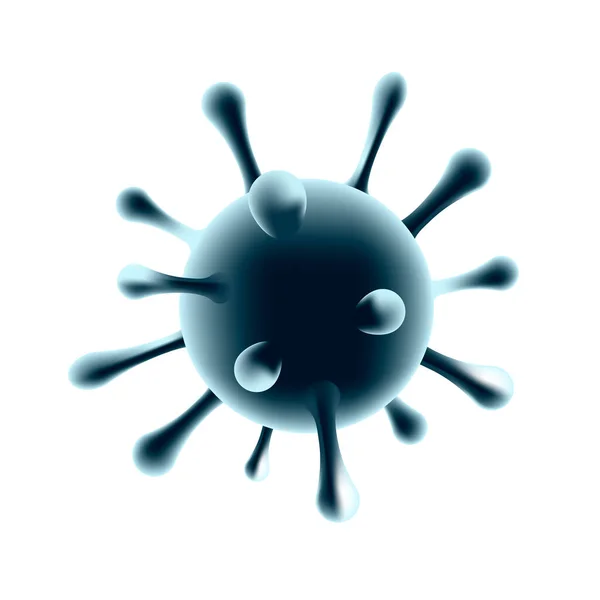 Dödligt Covid Corona Virus Symbol Illustration — Stock vektor