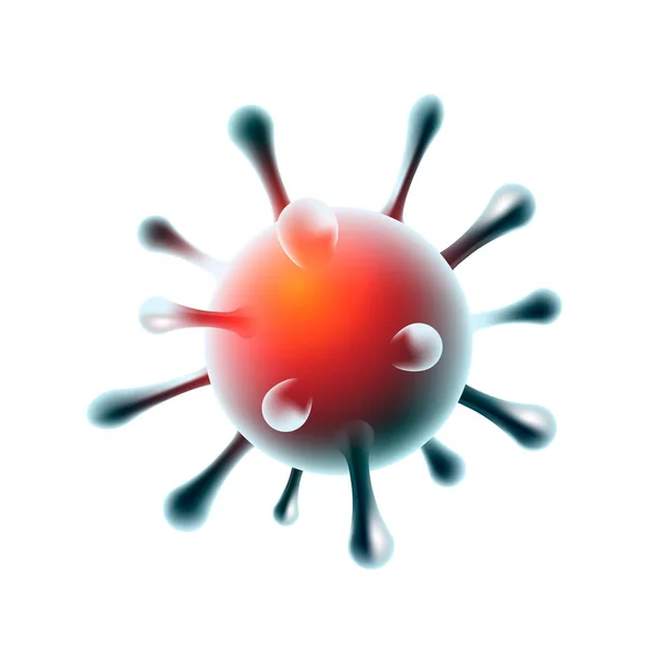 Ölümcül COVID-19 Corona Virüs Sembol İllüstrasyonu