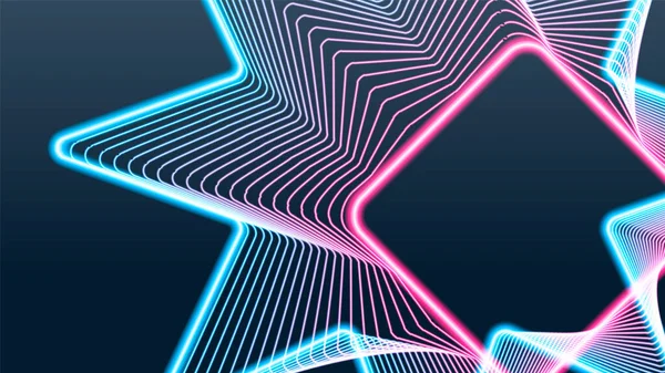 Parlak neon ışıkları Soyut arkaplan vektörü