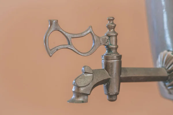 Retro Copper Faucet Vintage Copper Faucet Closeup Detail Vintage Copper — Stock Photo, Image