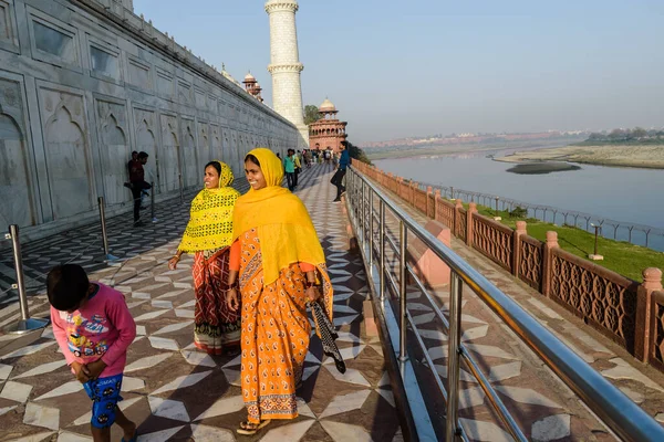 Agra Uttar Pradesh Hindistan Mart 2019 Tac Mahal Yamuna Nehri — Stok fotoğraf