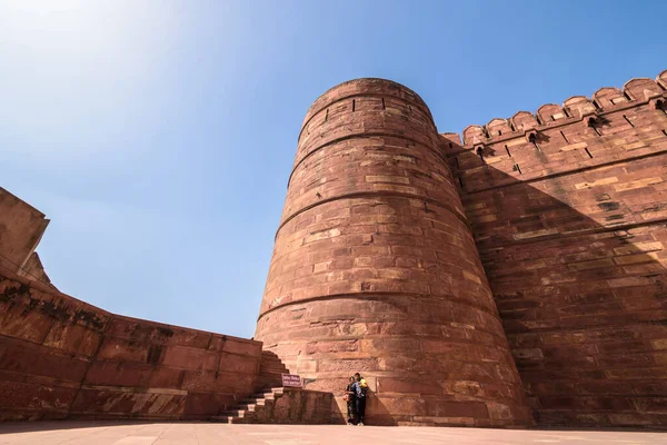 Agra Uttar Pradesh Índia Março 2019 Uma Vista Panorâmica Antiga — Fotografia de Stock