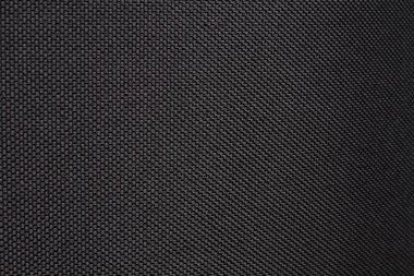 Siyah yoğun kumaş, arka plan. Yakın plan..