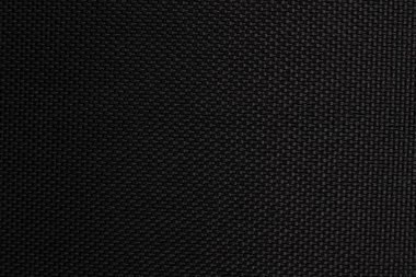 Siyah yoğun kumaş, arka plan. Yakın plan..